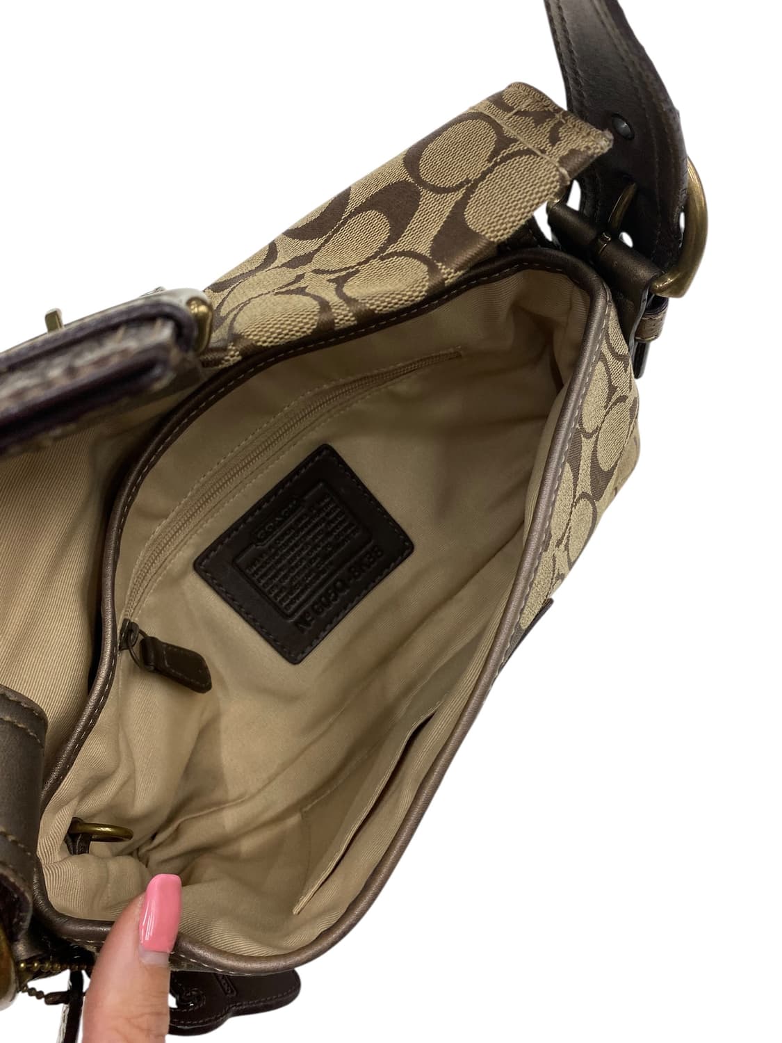 코치 y2k 바게트백 + 원숭이코치정품키링 상품이미지5