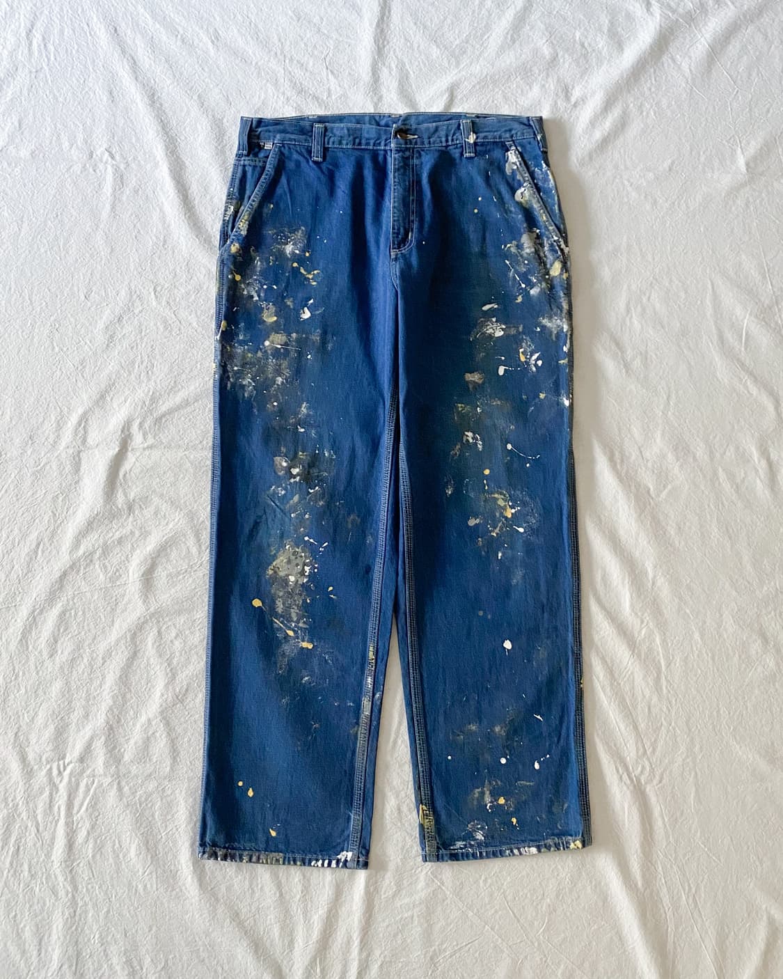 칼하트 페인팅 데님 워크 팬츠 상품이미지1