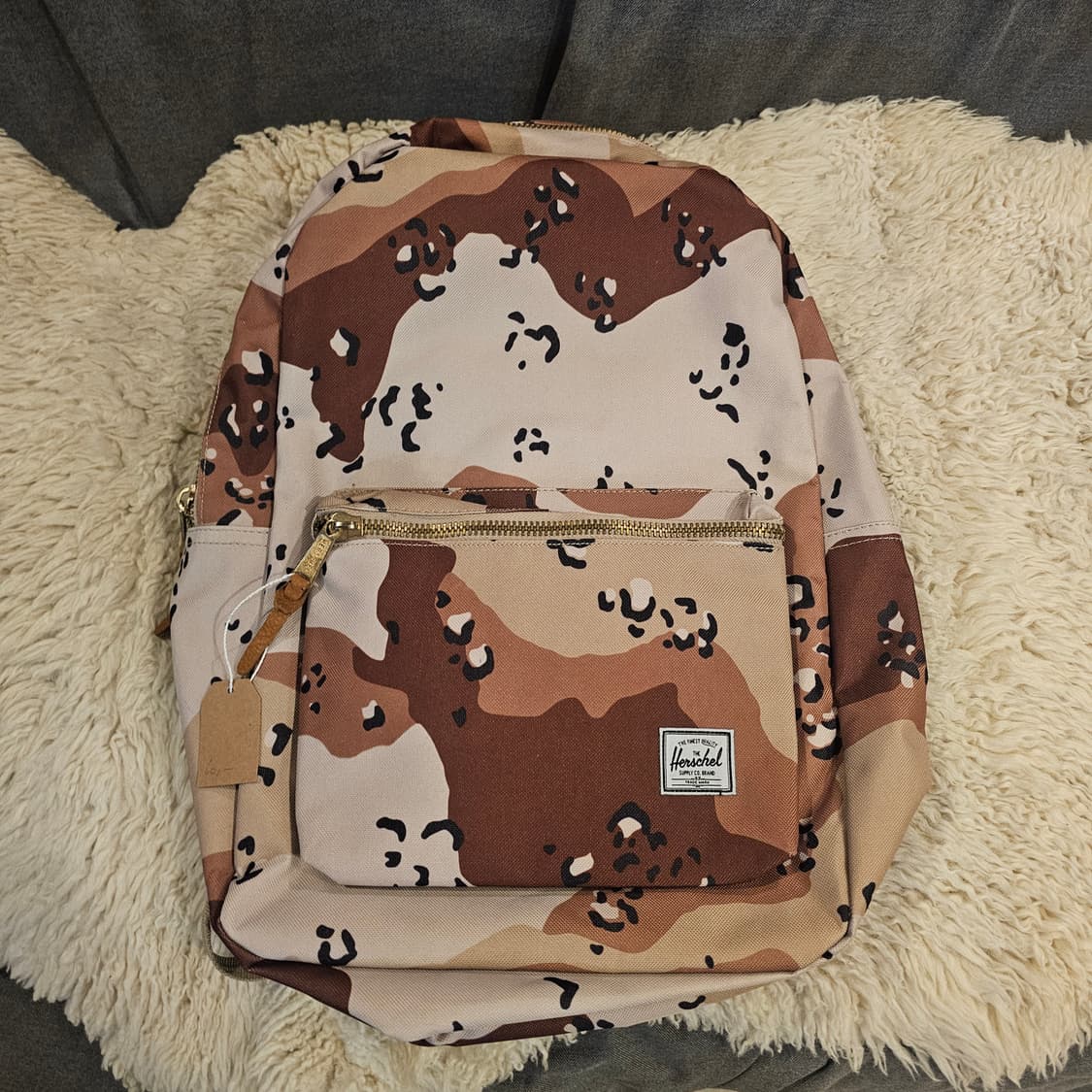 허쉘 가방 백팩 데져트카모 초코칩 새것 상품이미지1