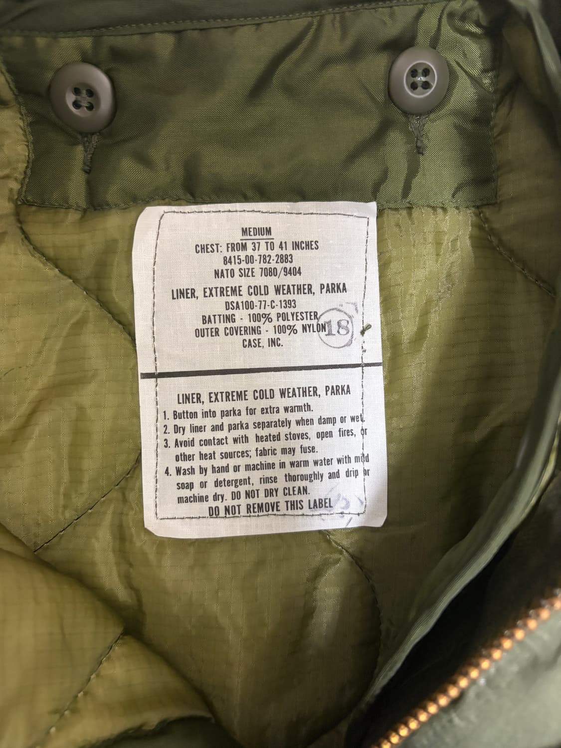 데드스탁 피쉬테일 m-65 오리지널 상품이미지7