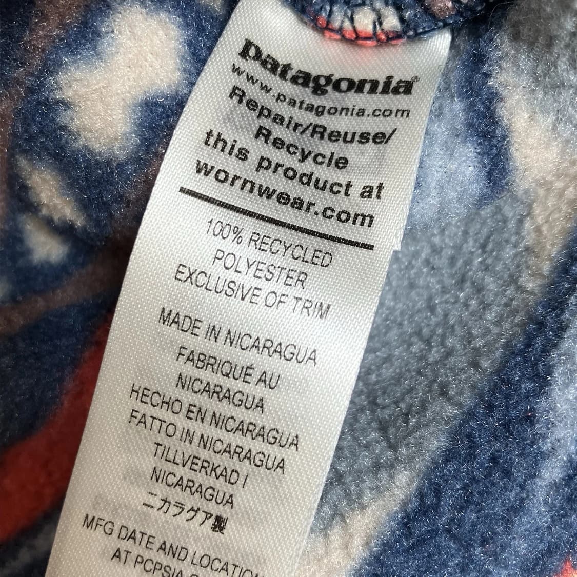 90s 파타고니아 신칠라 스냅-티 플리스 풀오버 상품이미지5