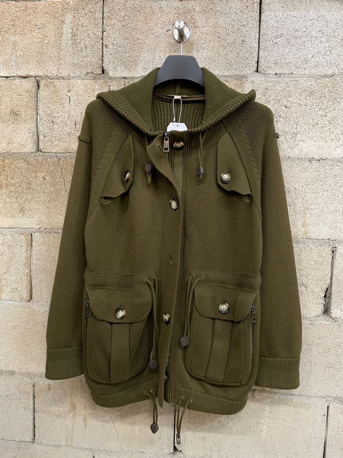 버버리 브릿 후드 니트 집업 상품이미지1