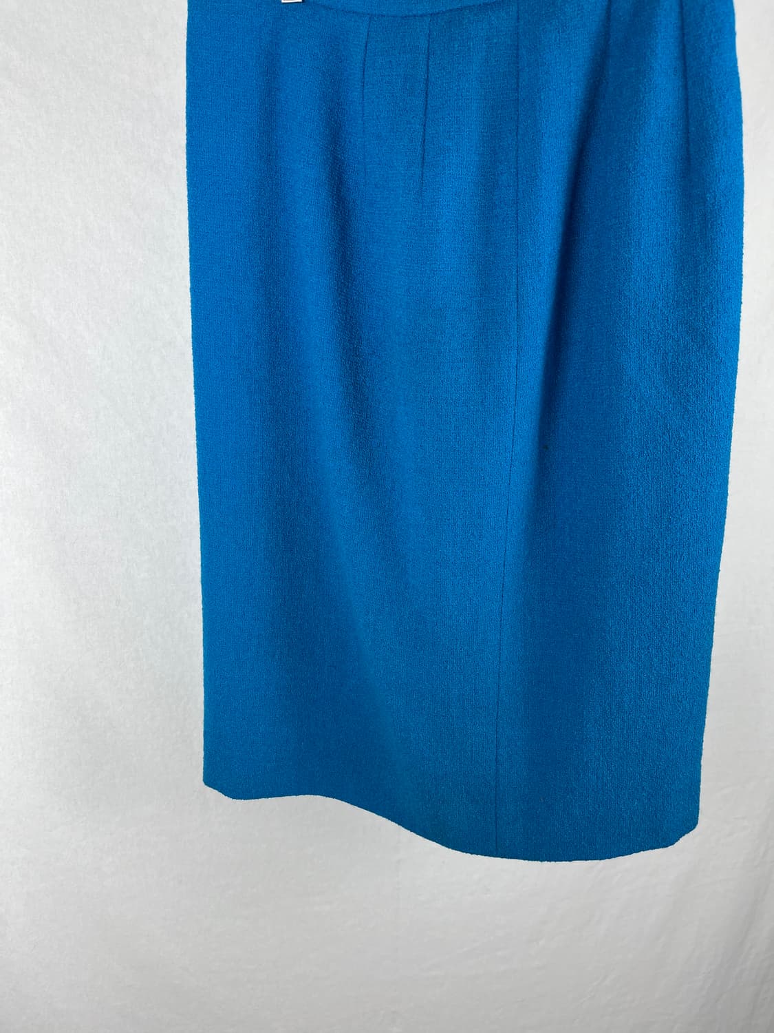 Vintage 부클 원단 파스텔 블루 미디스커트 상품이미지2