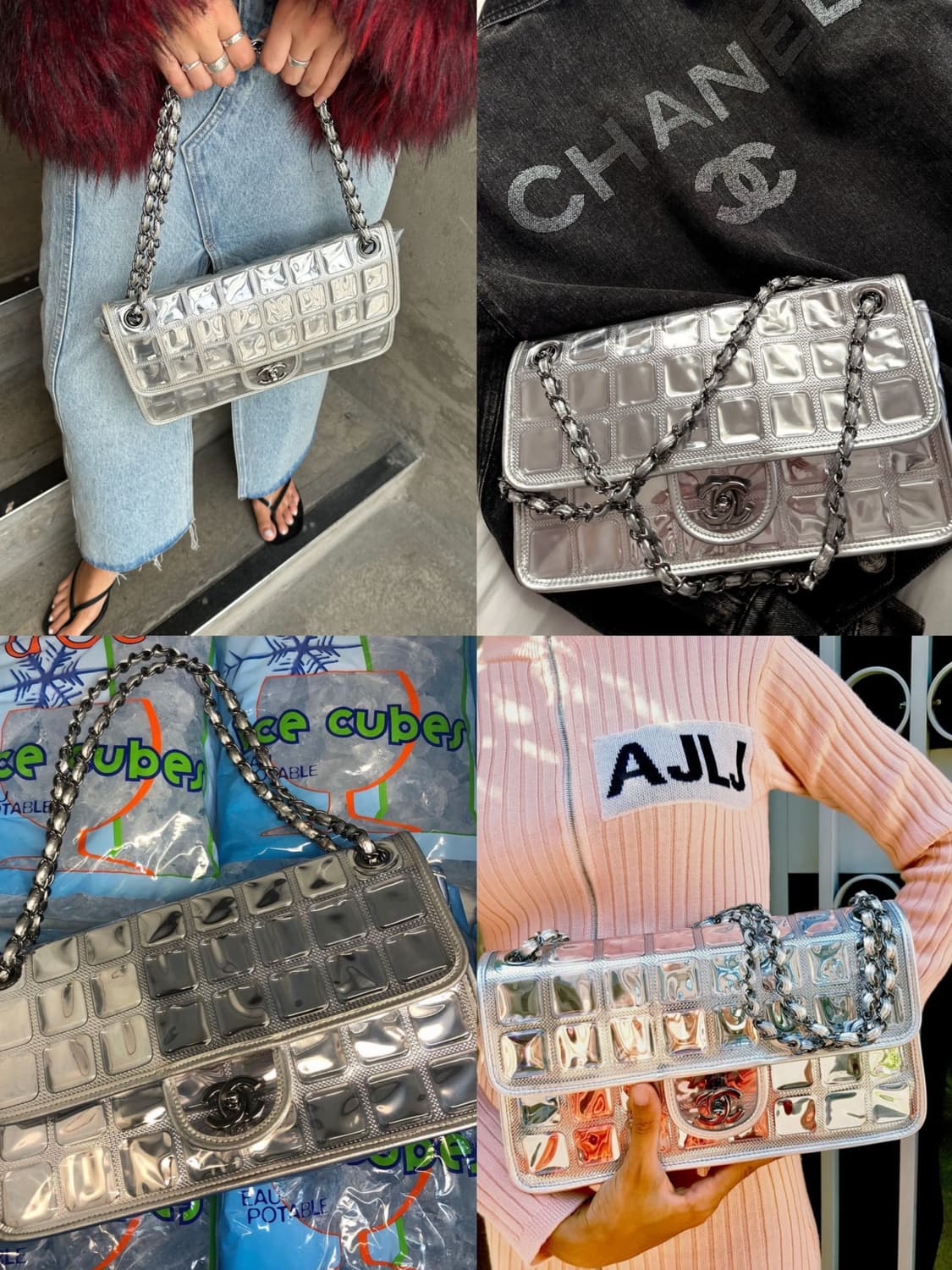 샤넬 실버 아이스 큐브 플랩백 리미티드 에디션 상품이미지2