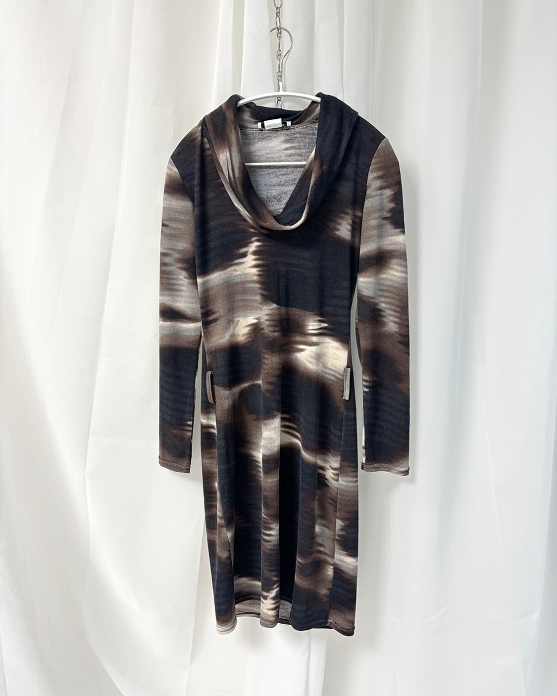 jus d'orange smoked cowl dress 상품이미지4