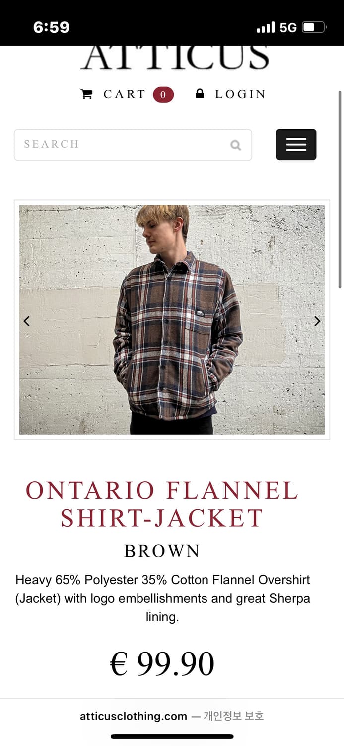 Atticus 체크 자켓  상품이미지1