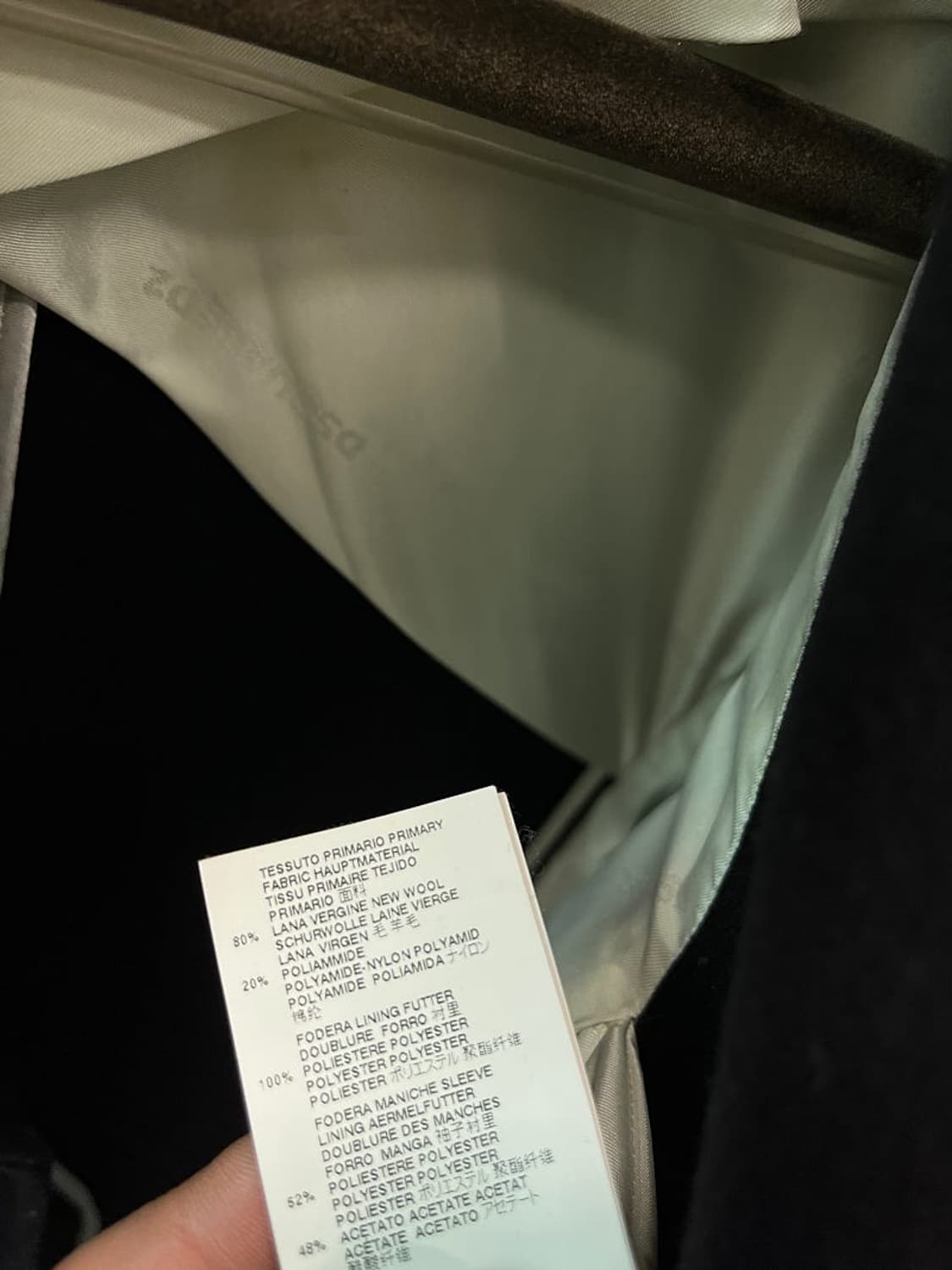 100) 디스퀘어드 블랙 싱글 울코트 상품이미지4