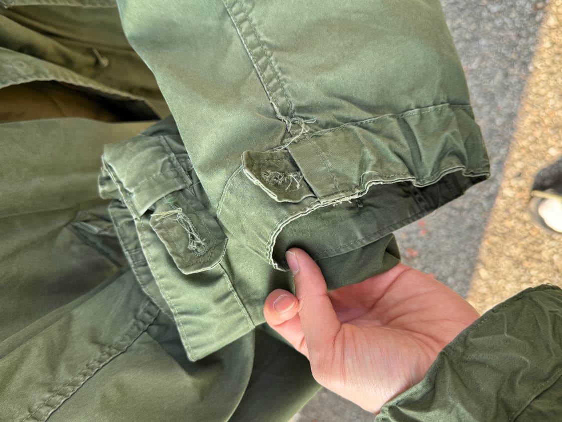 80s 미군 M65 피쉬테일 파카 (M) 후드포함 상품이미지5