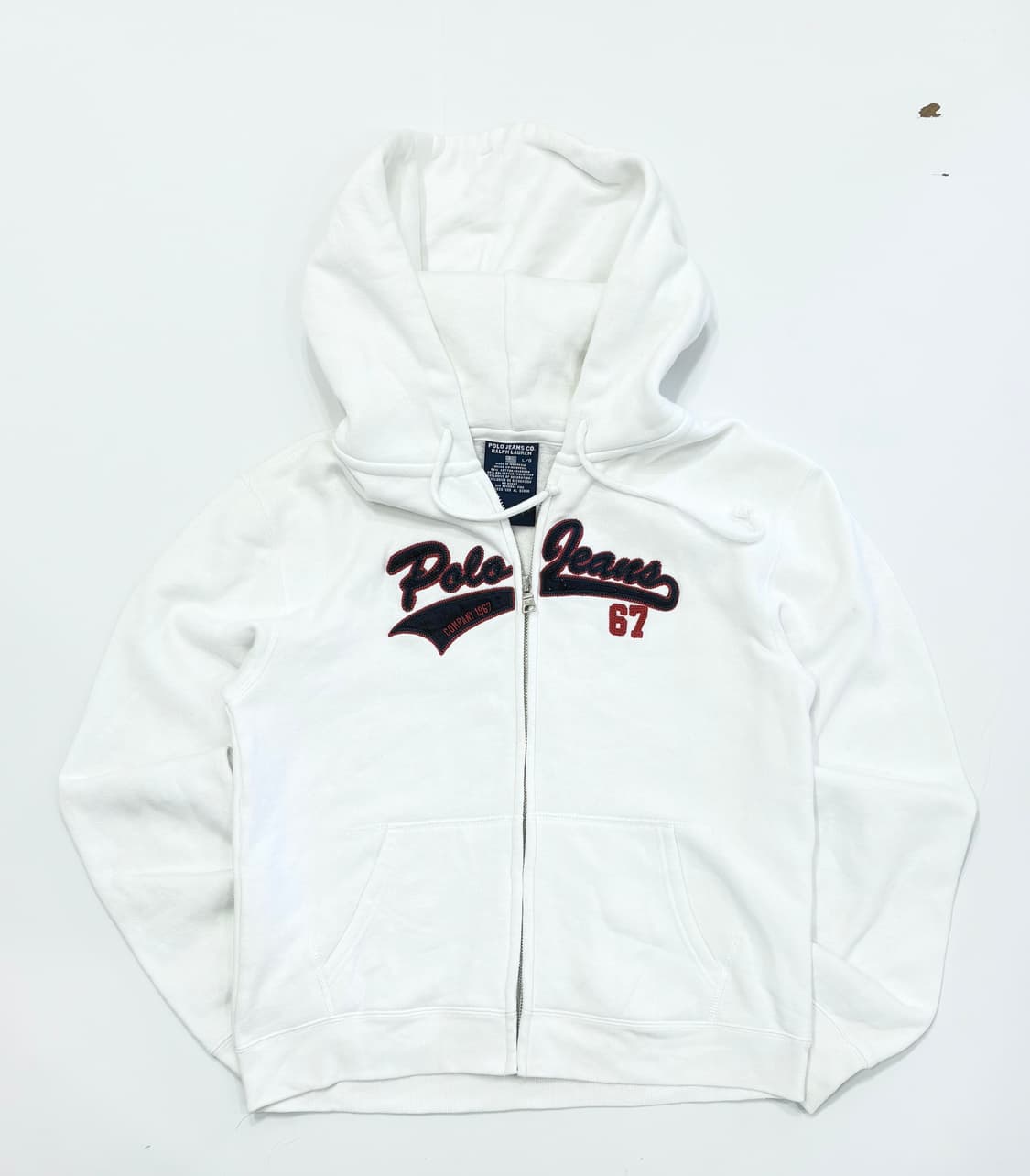 Polo 폴로랄프로렌 화이트 후드 집업 상품이미지1