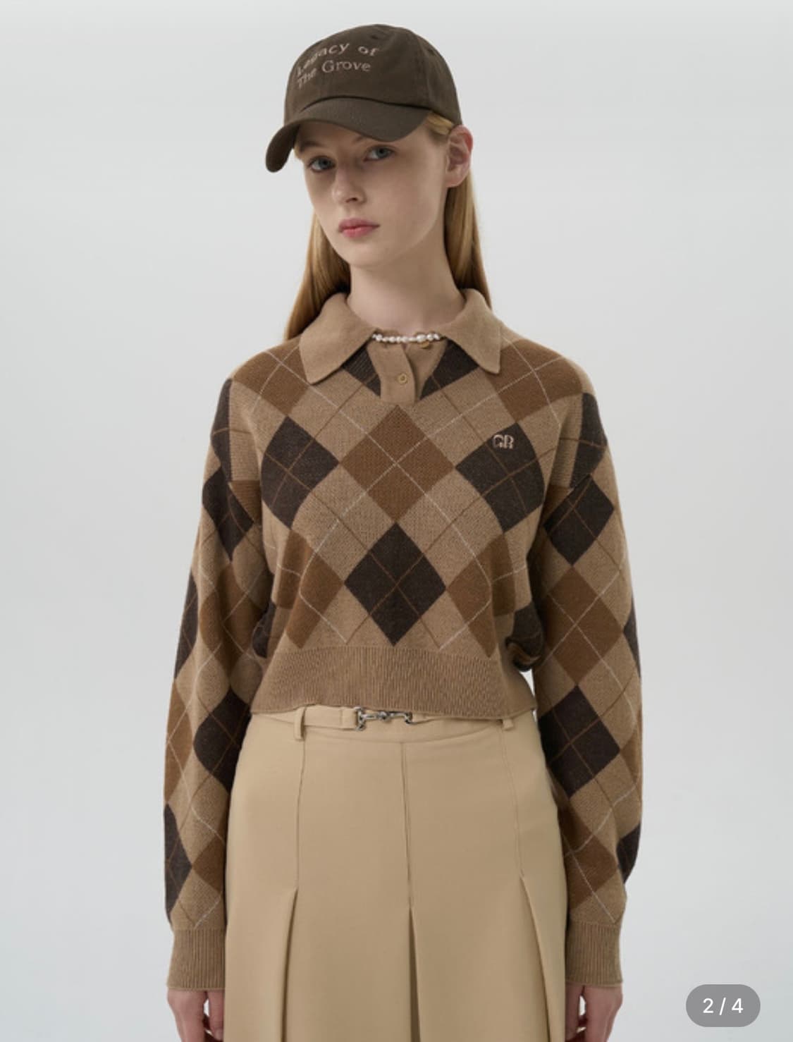 그로브 21F/W OWEN KNIT - brown 상품이미지1