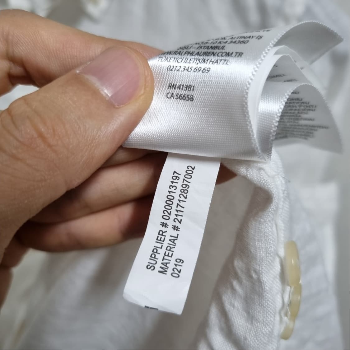 ( M ) 폴로 랄프로렌 린넨 셔츠 화이트 상품이미지6