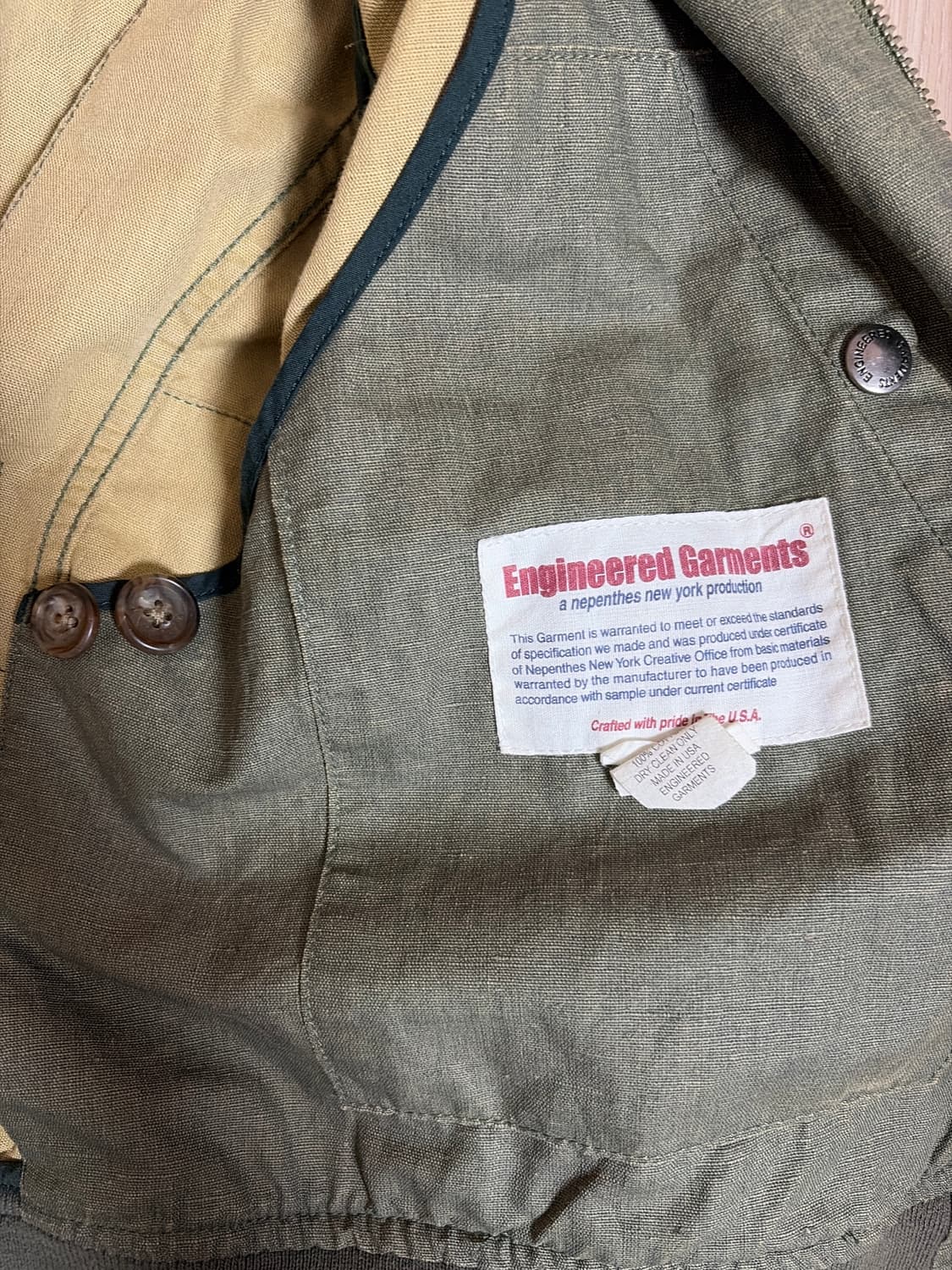 엔지니어드가먼츠 포플린 자켓 S 상품이미지4