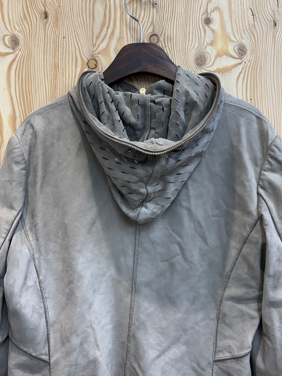 ISACC SELLAM 아이작 세럼 레더 후드 자켓 상품이미지5