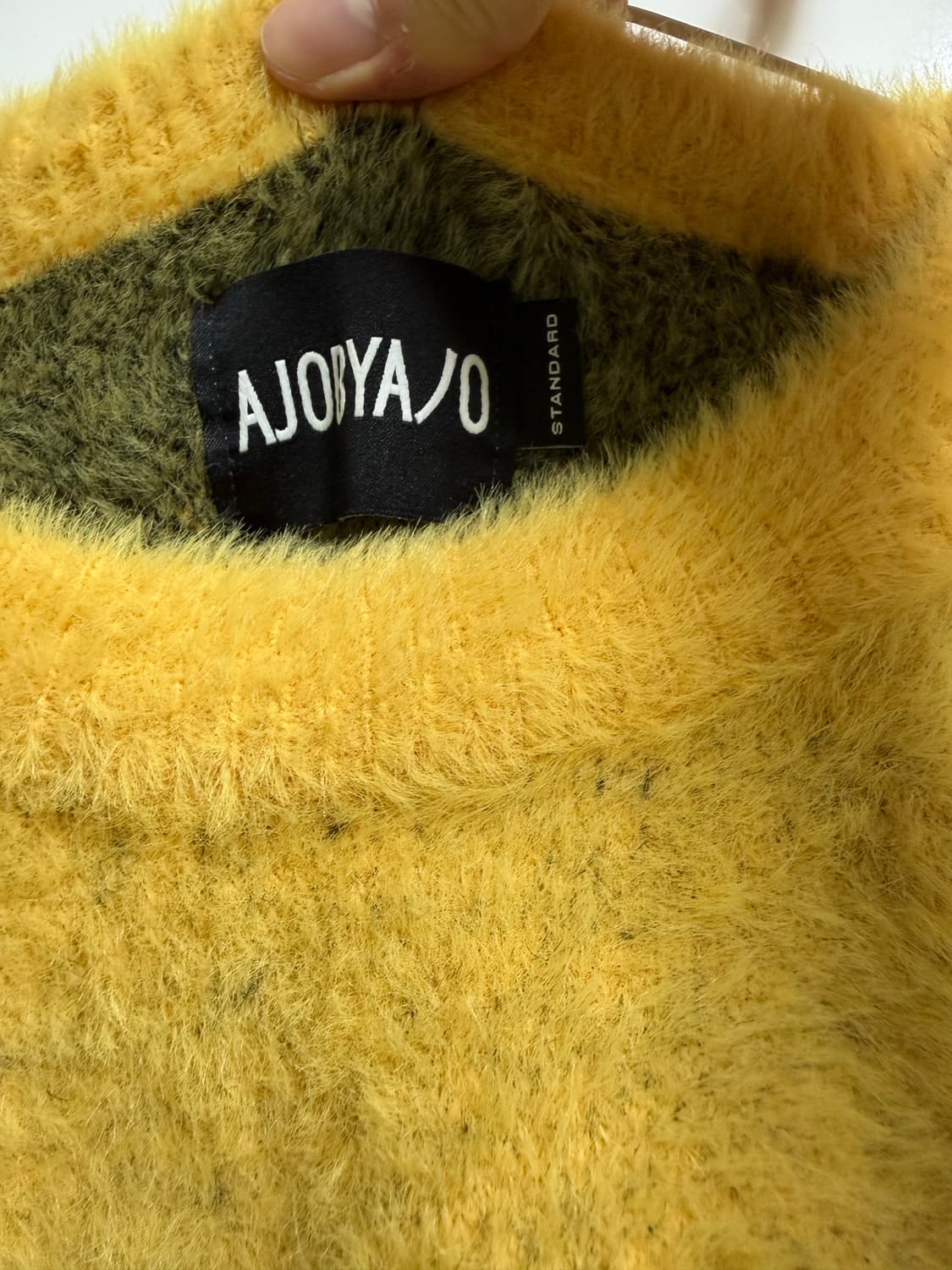 아조바이아조 Sporty Logo Sweater [YELLOW] 상품이미지3