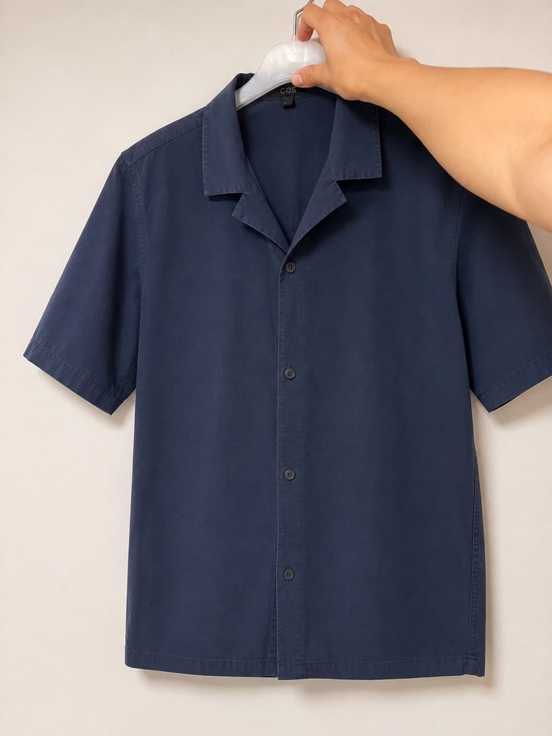 COS / 네이비 린넨 반팔 셔츠 L 상품이미지2