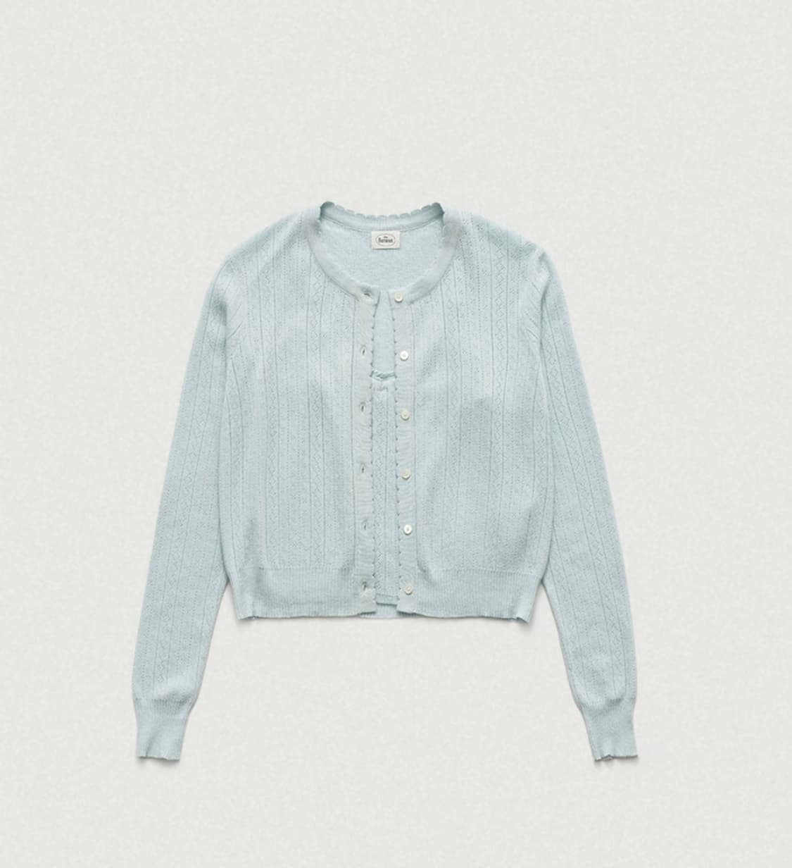 더바넷 Lorin Pointelle Knit Cardigan 상품이미지1