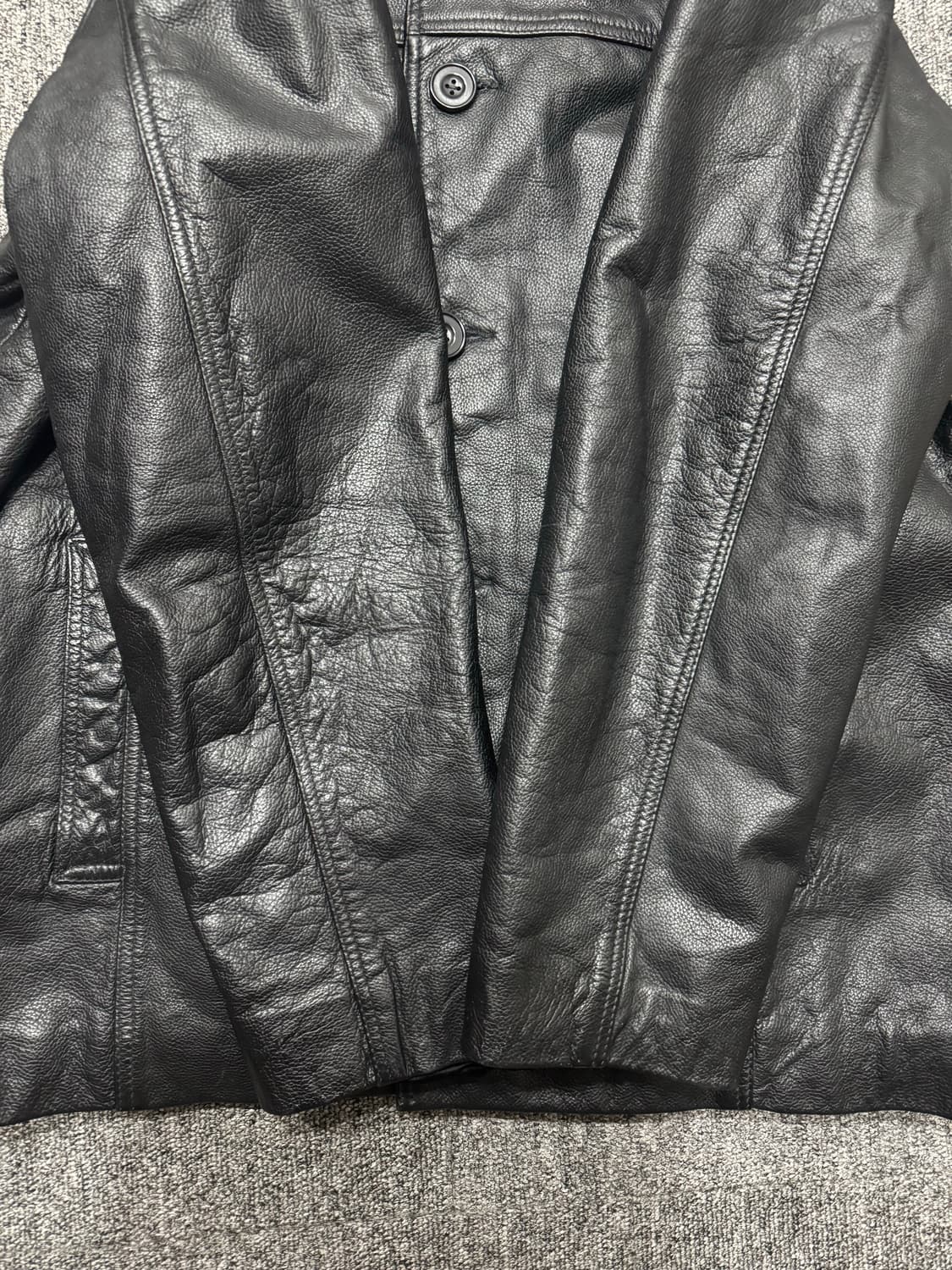 올드 재이크루 카우하이드 레더 카코트 블랙 M 더블알엘 올드갭 상품이미지8