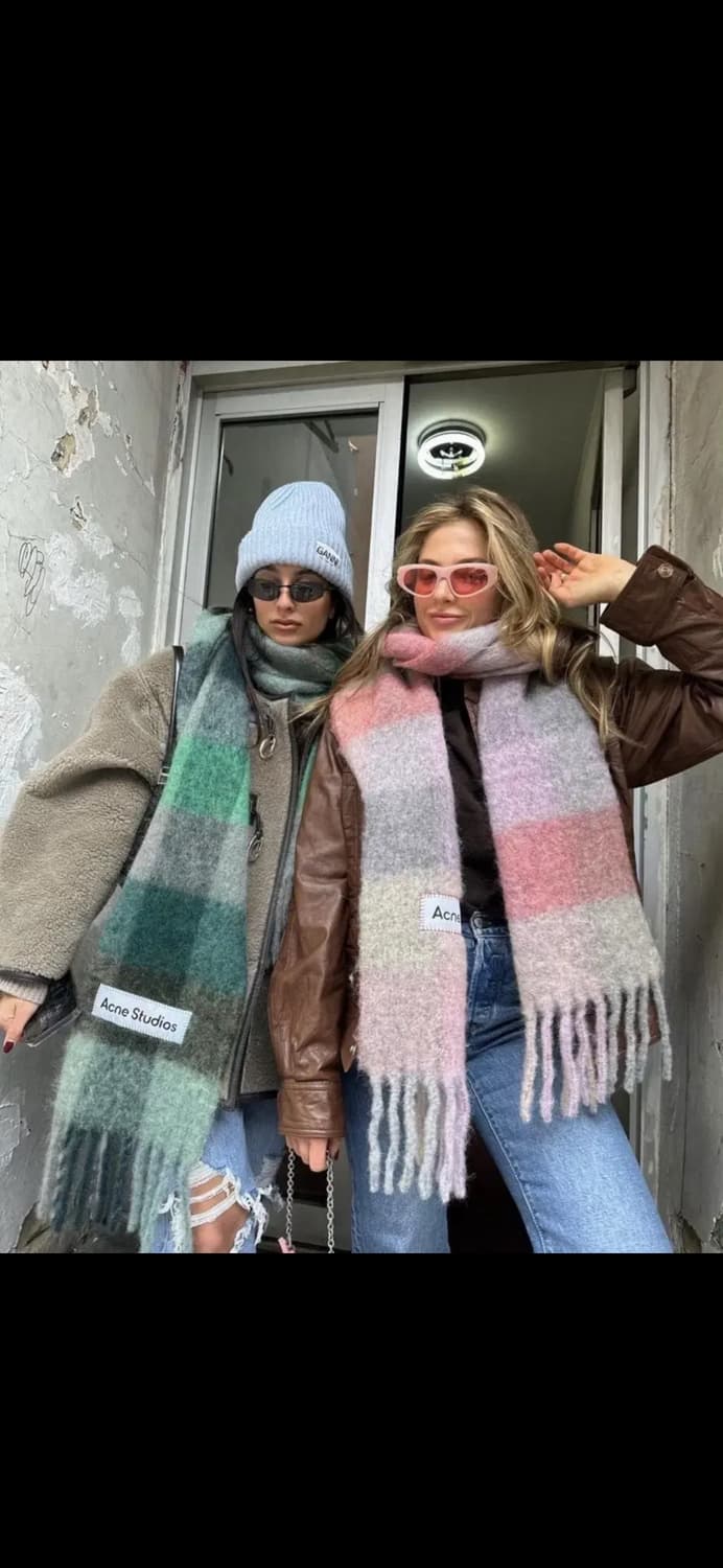 아크네 스튜디오 울모헤어 체크 머플러남여공용 상품이미지10