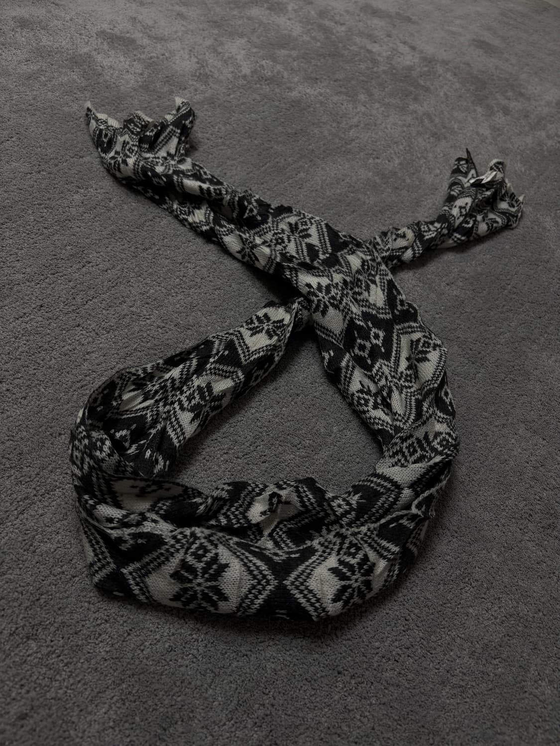 Vintage grunge knit muffler 상품이미지2