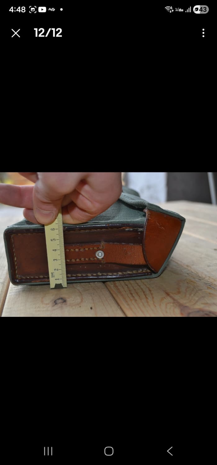 스위스군 캔버스 가죽 가방 상품이미지10