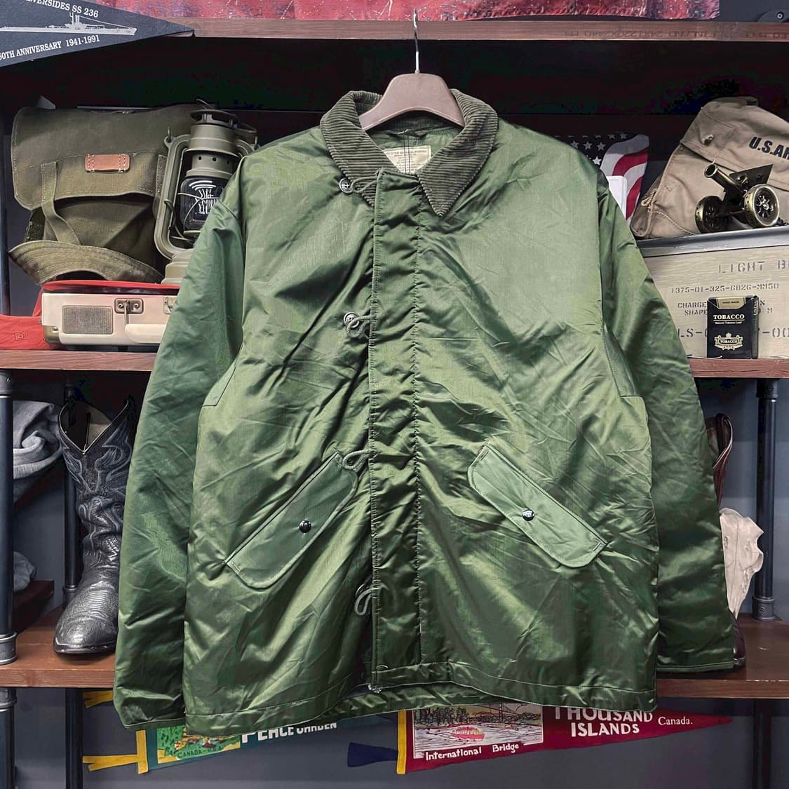 70s 오리지널 U.S NAVY A-1 덱 자켓 밀리터리 파카 N509 상품이미지1