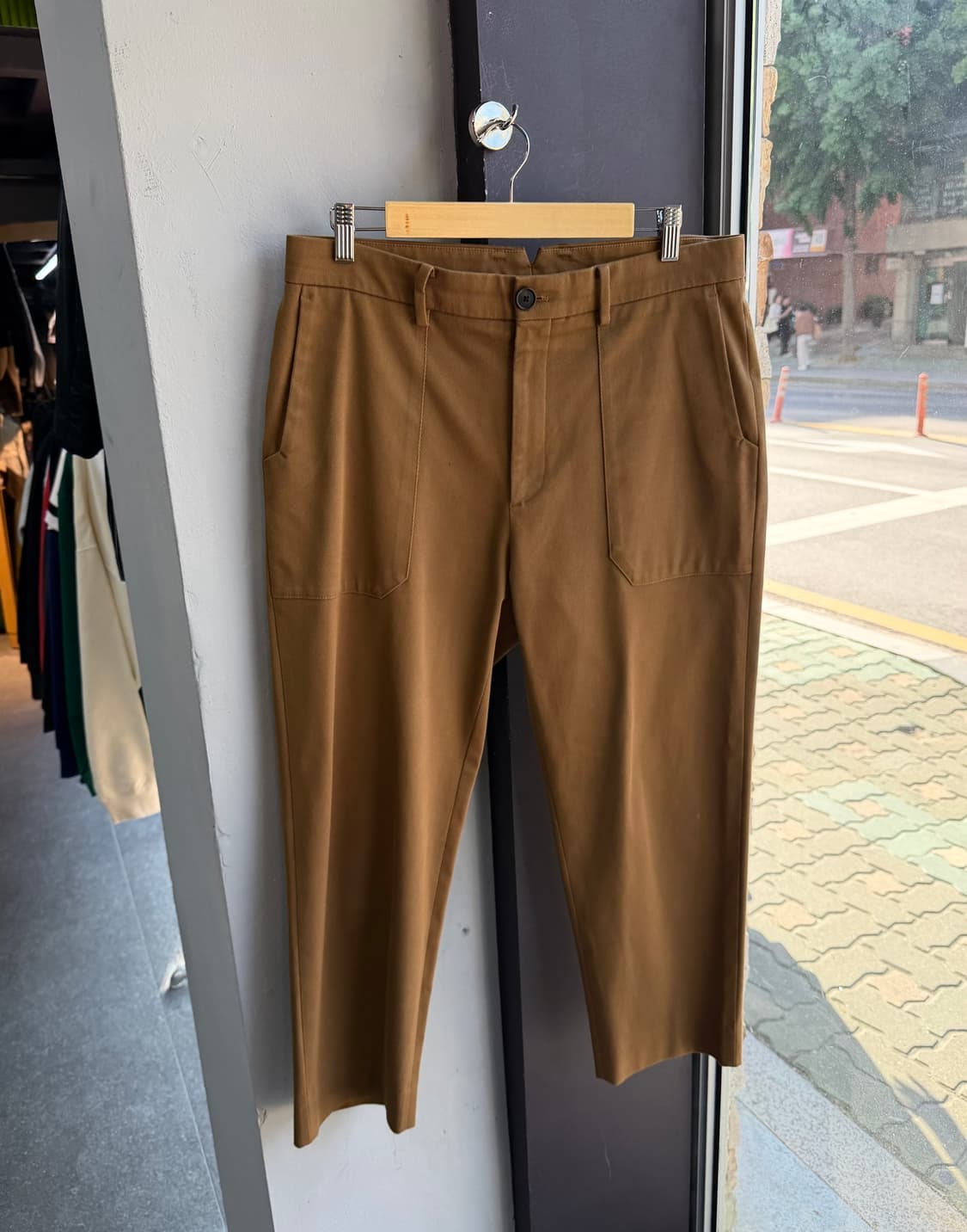 32~33/ 타임옴므 스티치 퍼티그 코튼 팬츠 상품이미지4