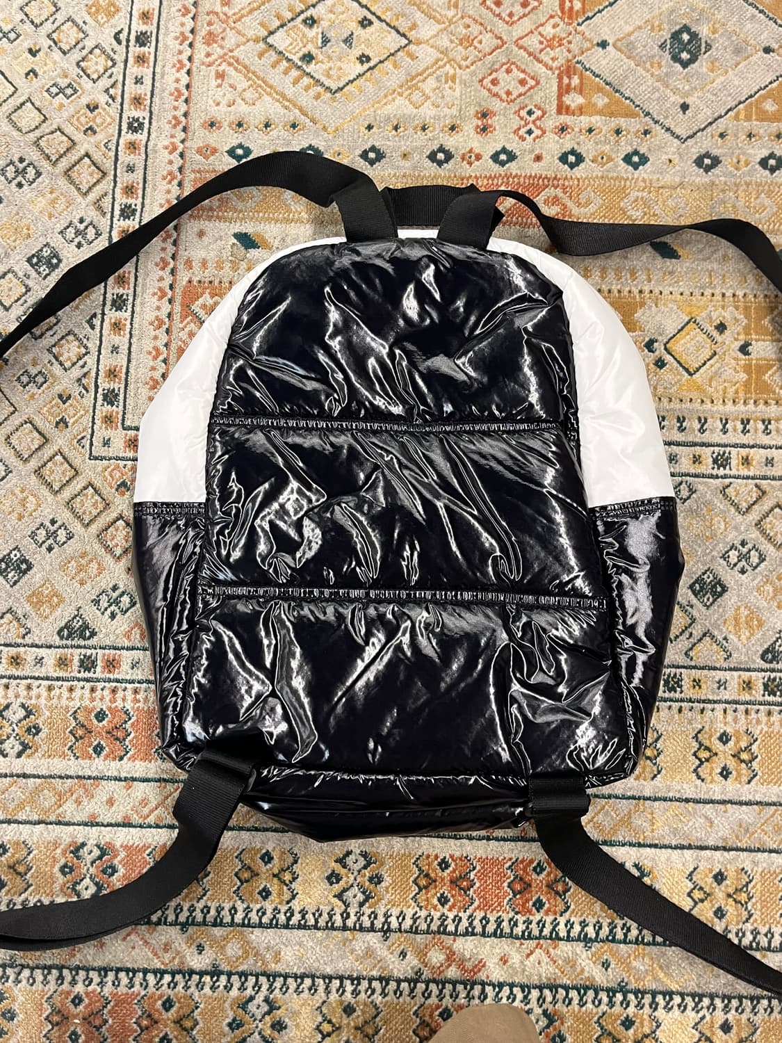 이미스 글로시 패디드 미니 백팩 화이트 #csz3074  상품이미지5