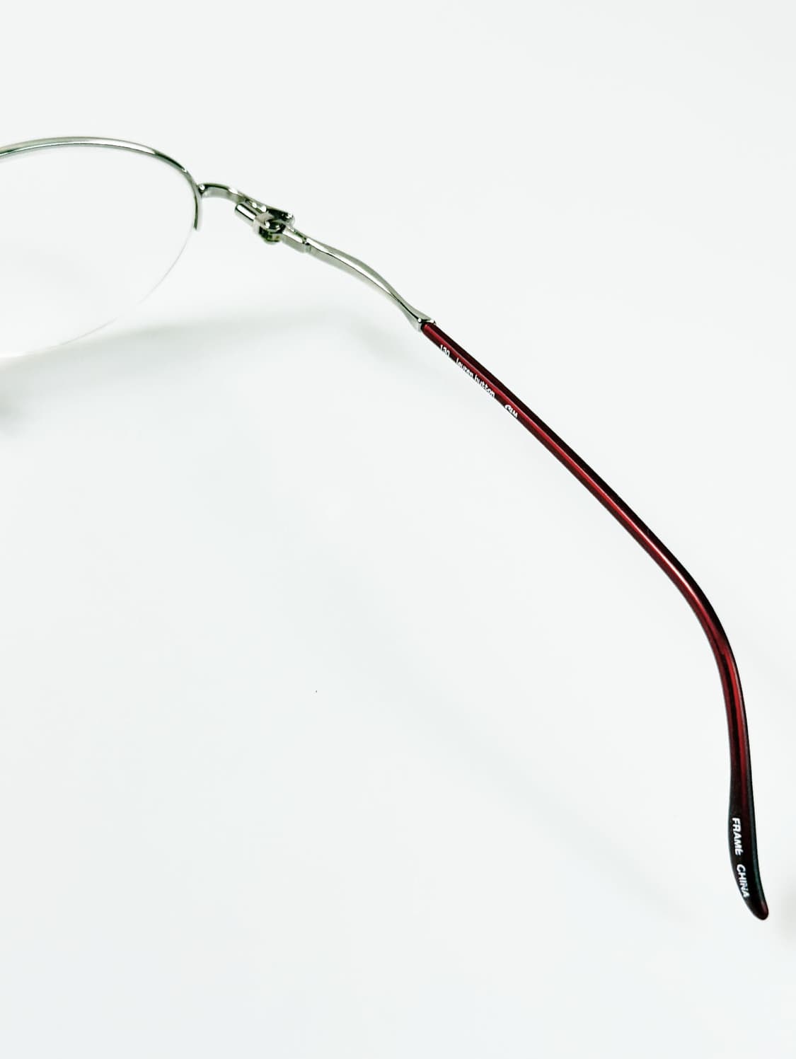 90s LAUREN HUTTON 실버톤 오벌 반무테 빈티지 안경 상품이미지6