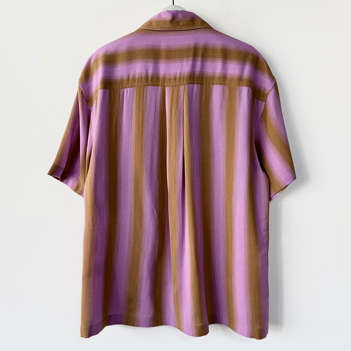 타임옴므 23 바이올렛 스트라이프 반팔 셔츠 상품이미지6