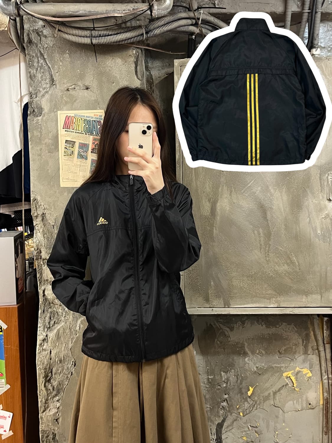 아디다스 바람막이 블랙 90 #csz951 상품이미지1