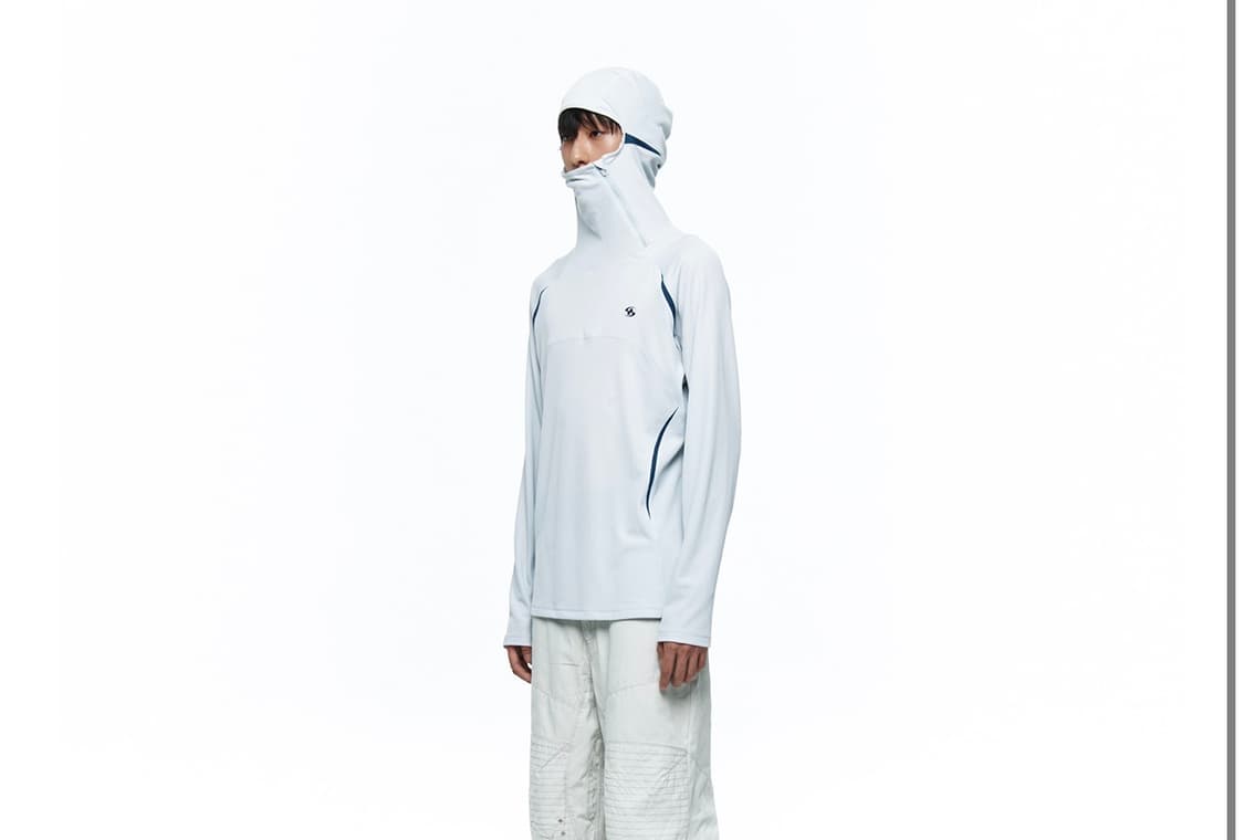 신산기어 슬림후디 롱슬리브 [LIGHT GREY] 상품이미지1