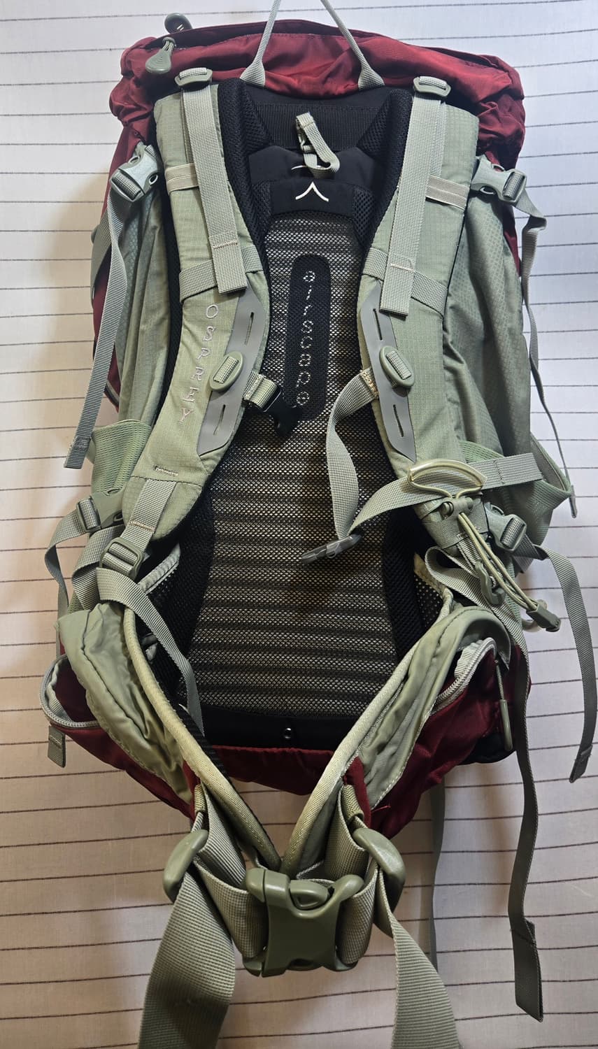 오스프리 등산 배낭 레드/그린 상품이미지6