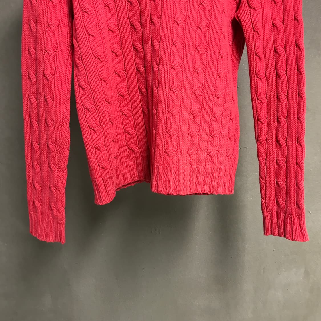 폴로 랄프로렌 케이블 니트 핑크 95(W) 상품이미지3