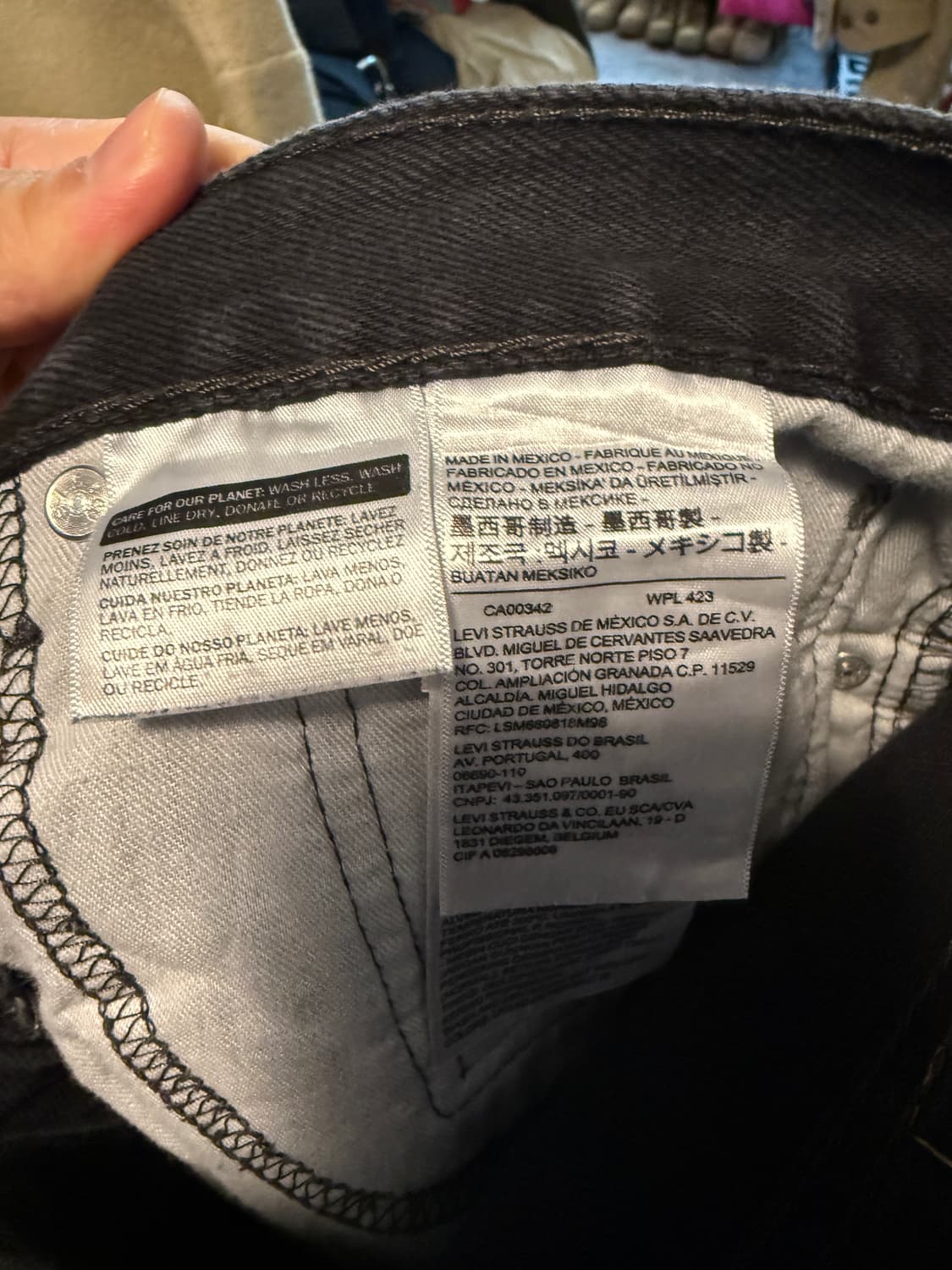 리바이스 505 흑청 40/32 멕시코 상품이미지6