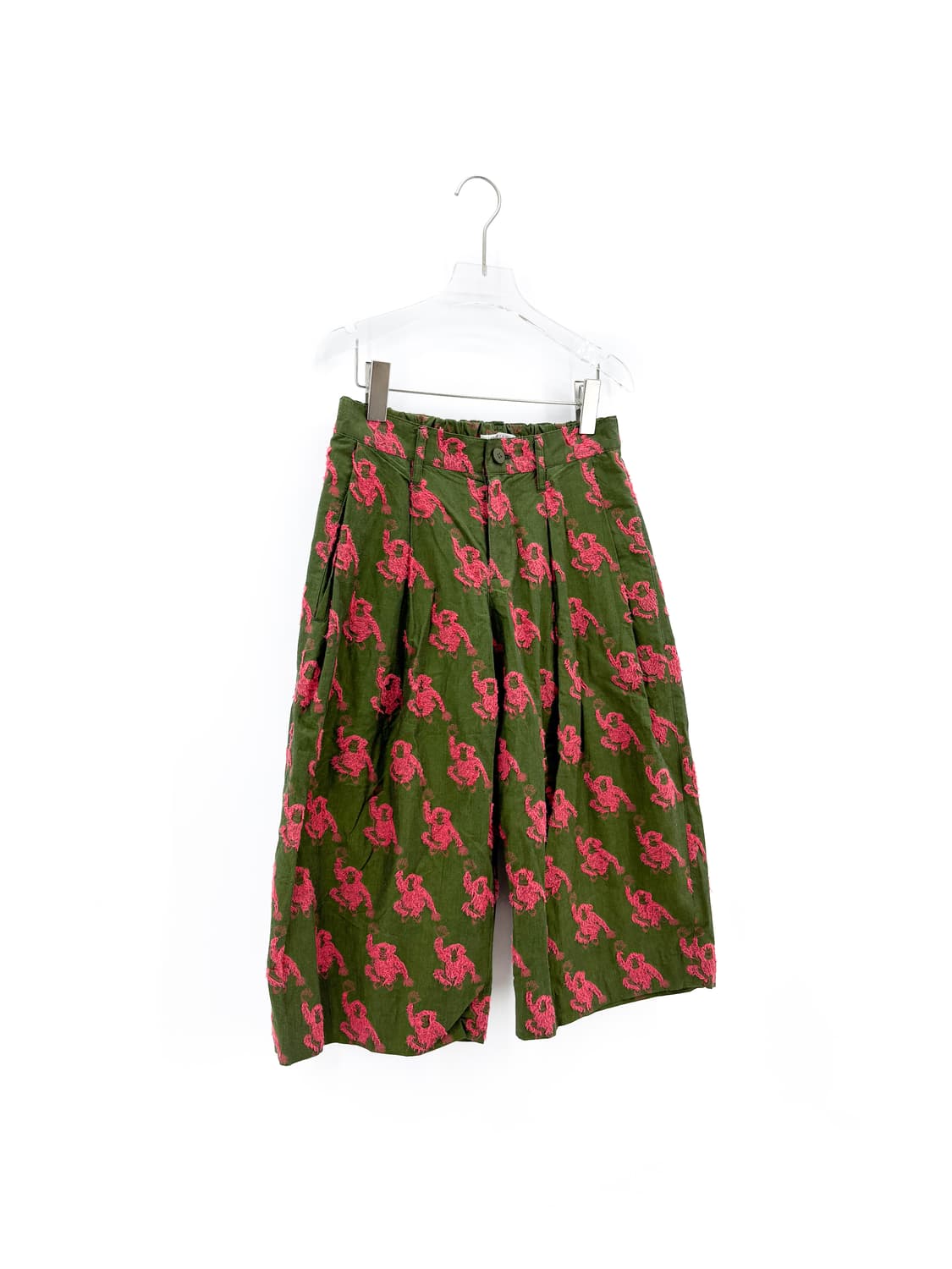 플리츠플리즈 이세이미야케 원숭이 자수 카프리 팬츠 상품이미지4