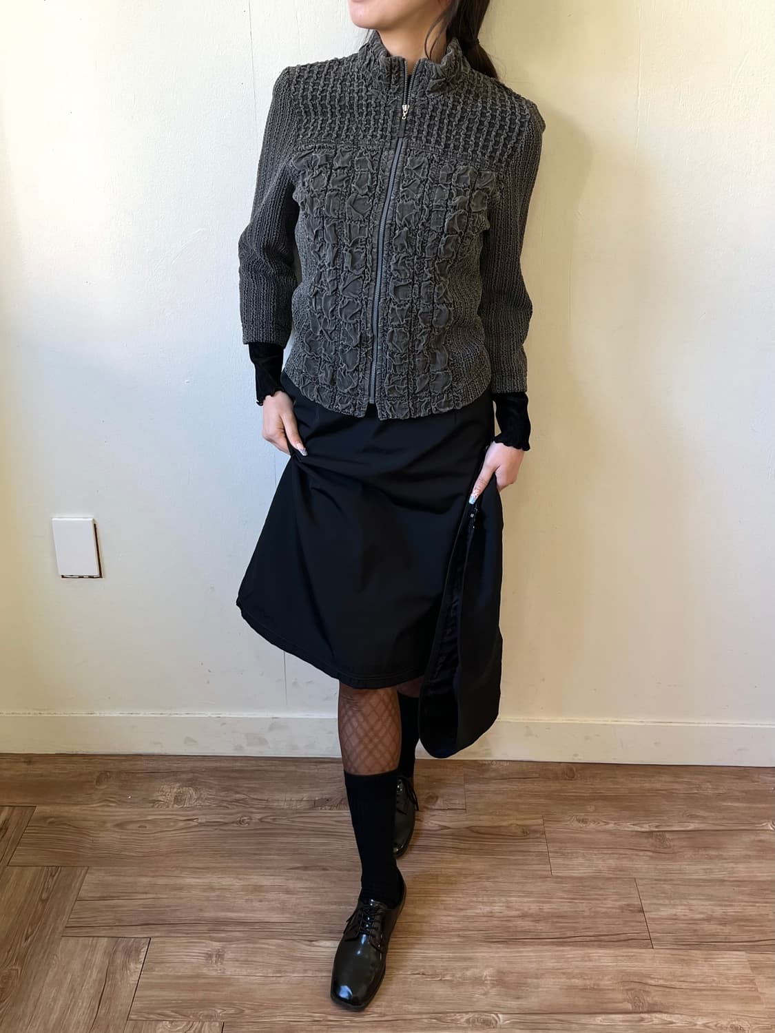 CORDIER 포켓 나일론 스커트 상품이미지6