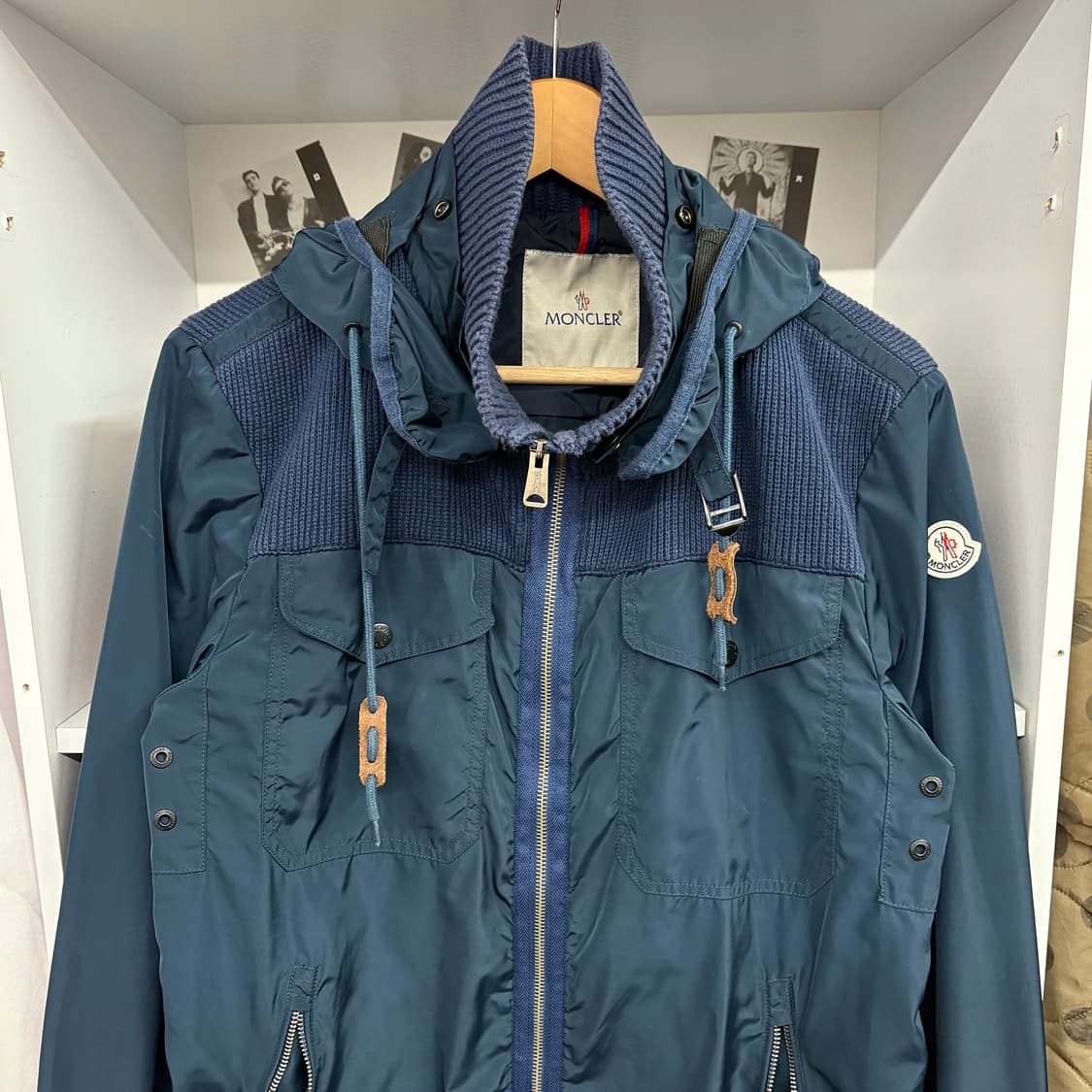 (M) 몽클레어 하이브리드 나일론 바람막이 자켓 상품이미지2