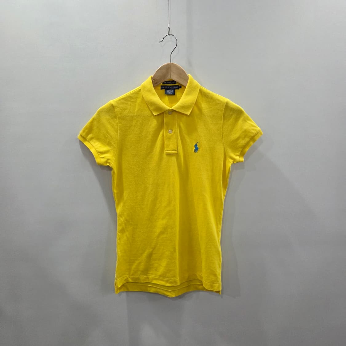 폴로랄프로렌 우먼 피케 카라 반팔티 옐로우 S 상품이미지1