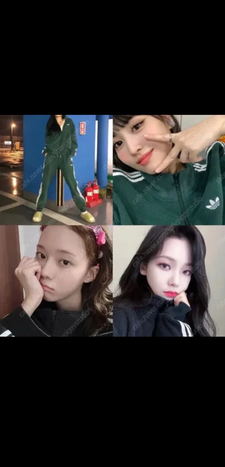 아디다스 손나은 오버핏 부클자켓 그린  M(105) 상품이미지1