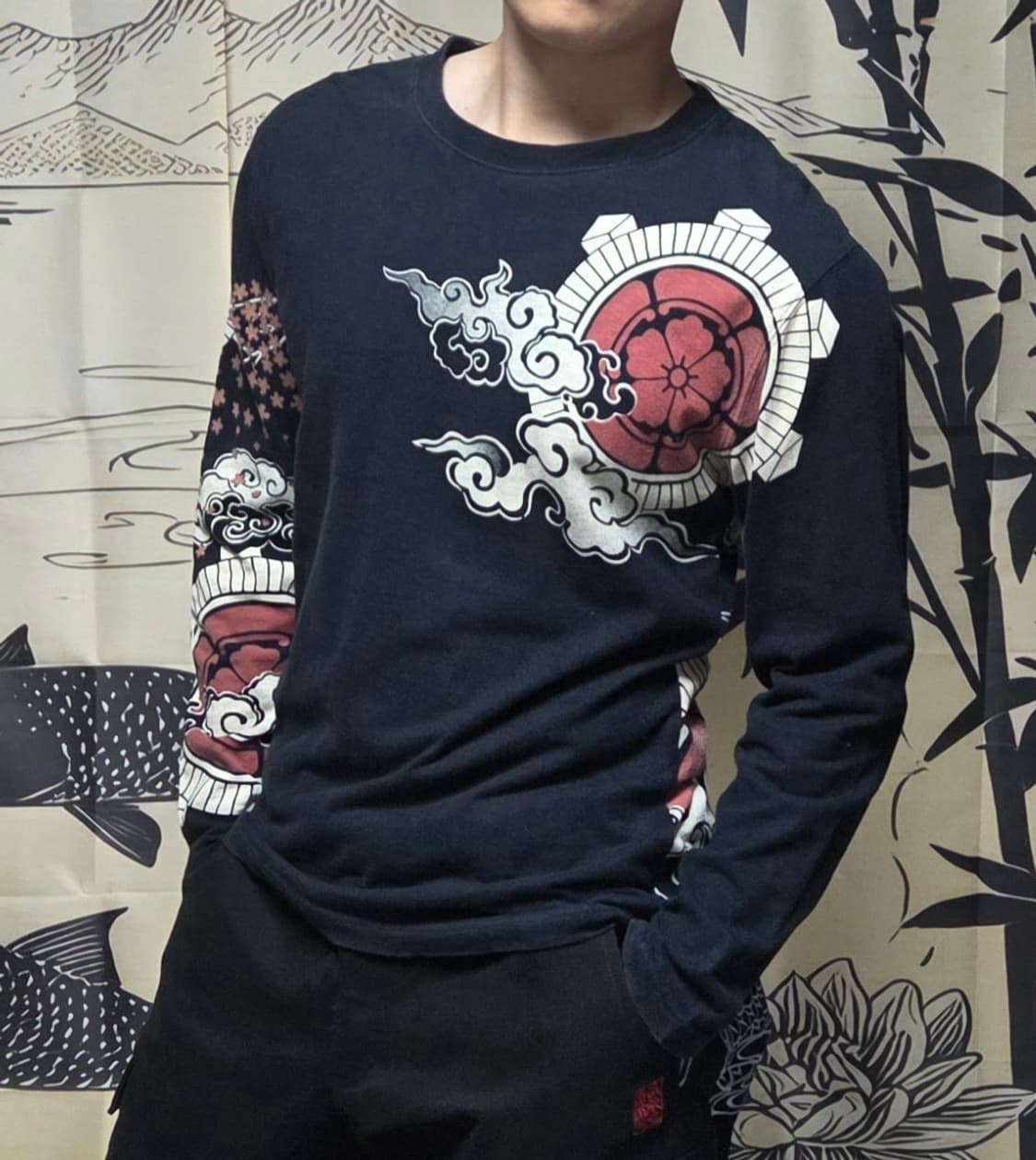 胤富仁帝 학&거북이 동양자수 오리엔탈 롱슬리브 상품이미지6