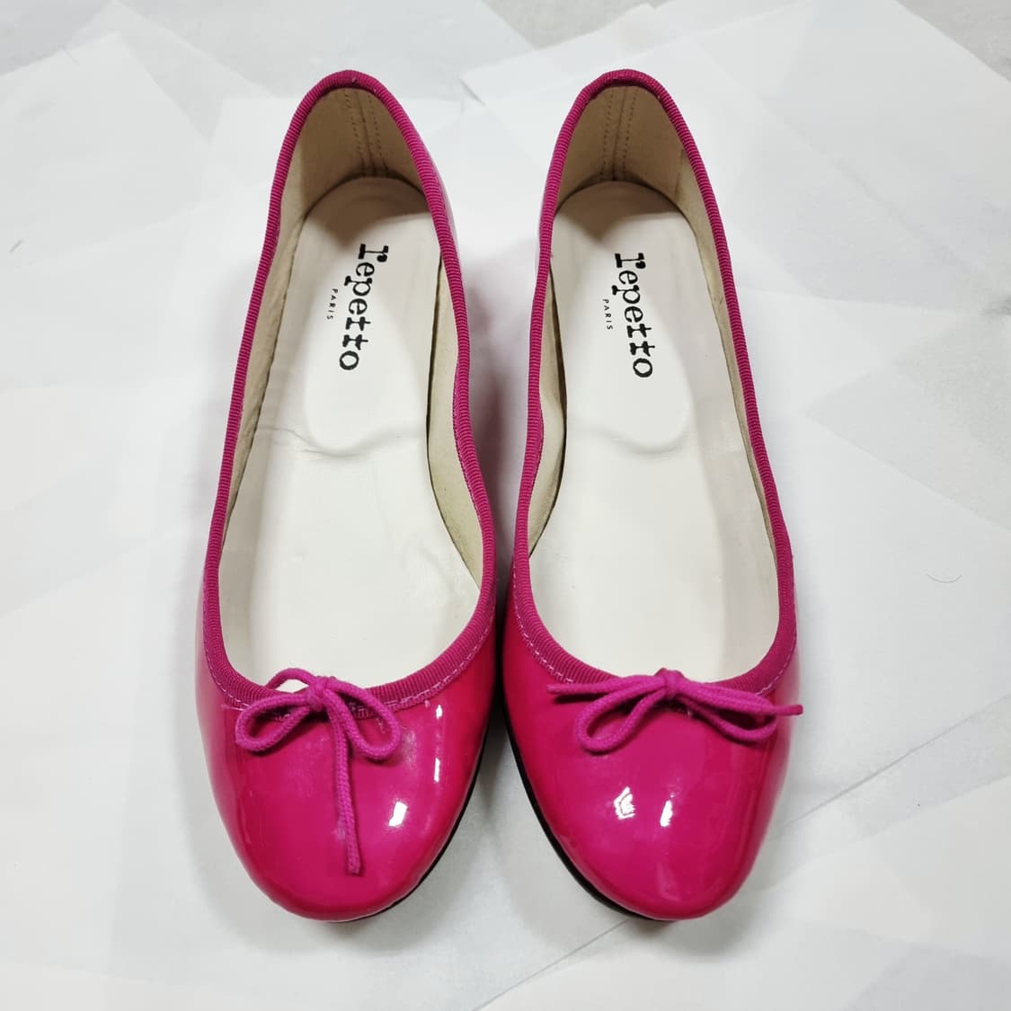 레페토 유광 핑크 구두 힐 슈즈 (250mm) 비브람완 상품이미지1