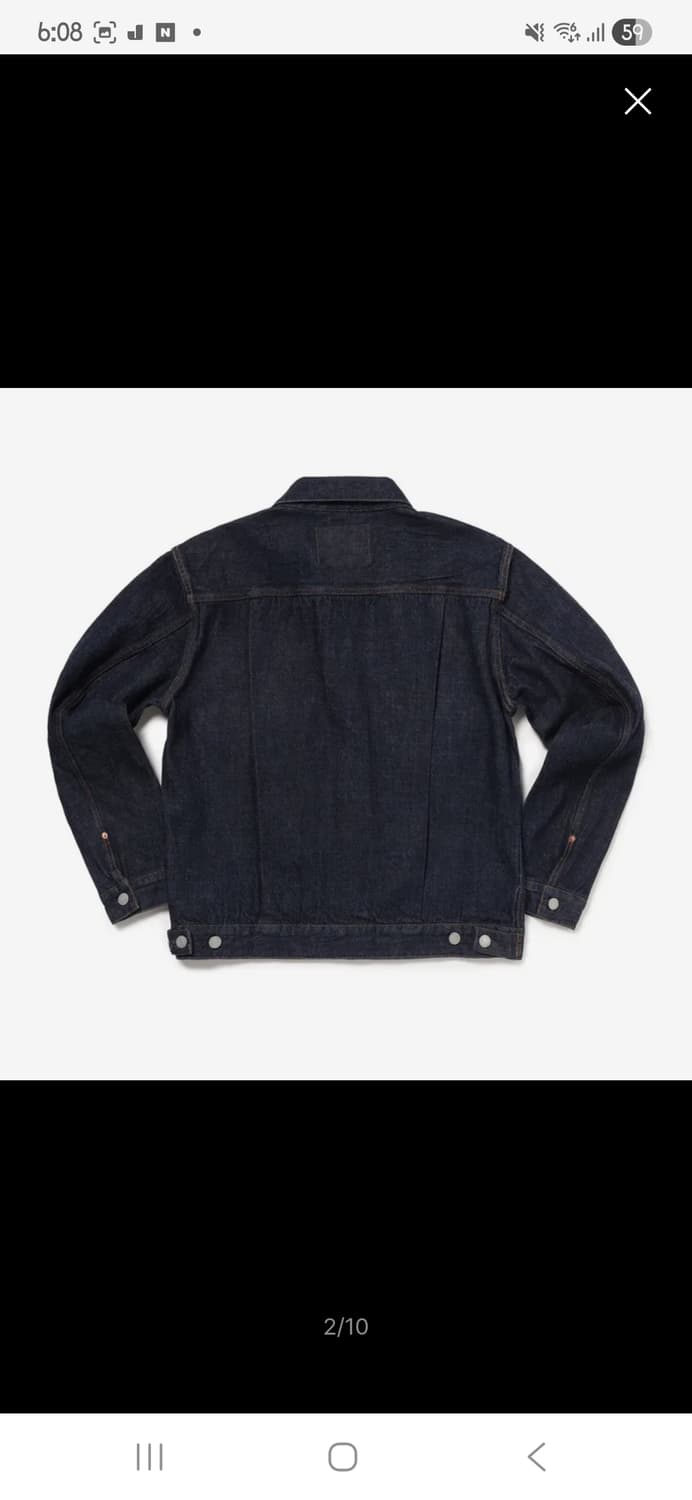 데밀 LOT.062 파이오니어 자켓 인디고 원워시 셀비지 데님 자켓 상품이미지3