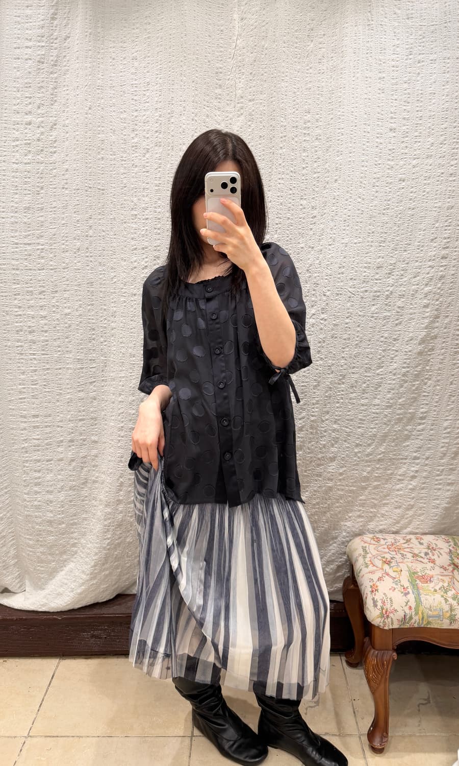 shadow veil skirt 상품이미지2