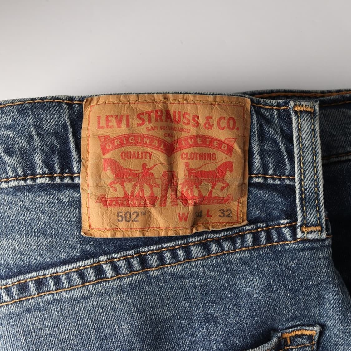 리바이스 502 레귤러 테이퍼드 데님 팬츠 34 상품이미지6