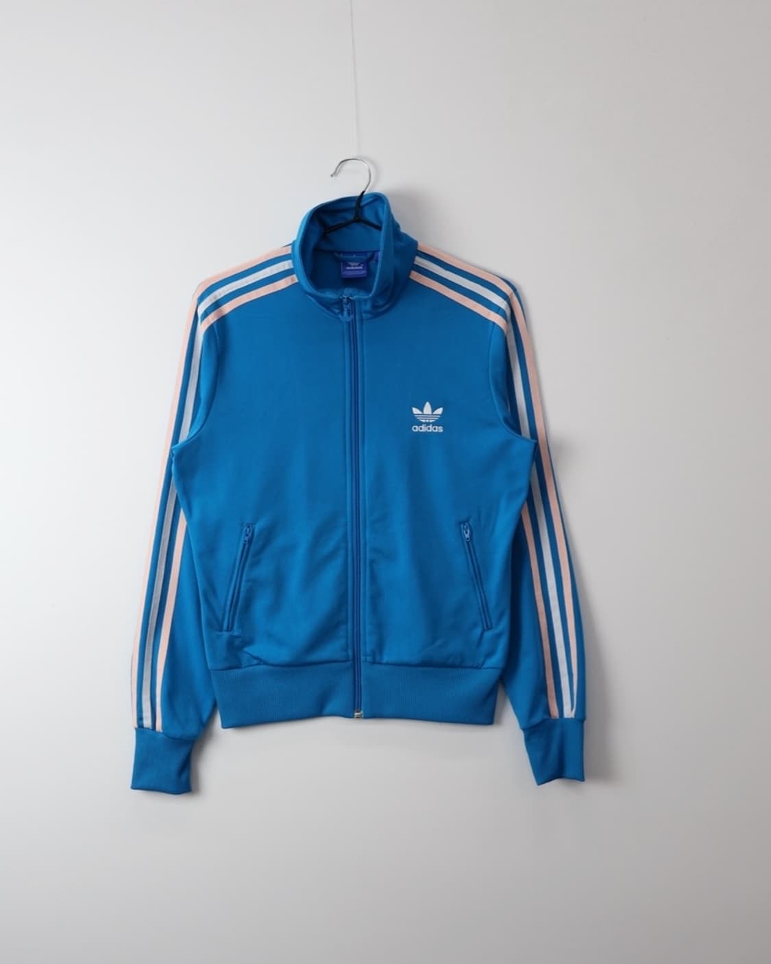 Adidas Cyan Blue & Pink Track Jersey 상품이미지5