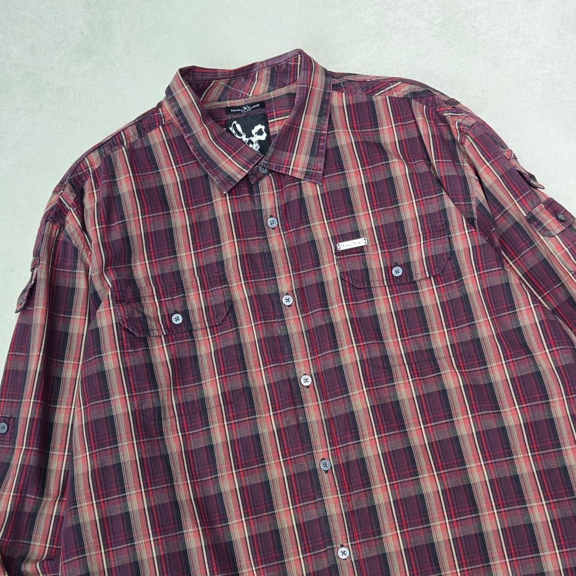 마크에코 펑크자수 체크셔츠 s09137 상품이미지3
