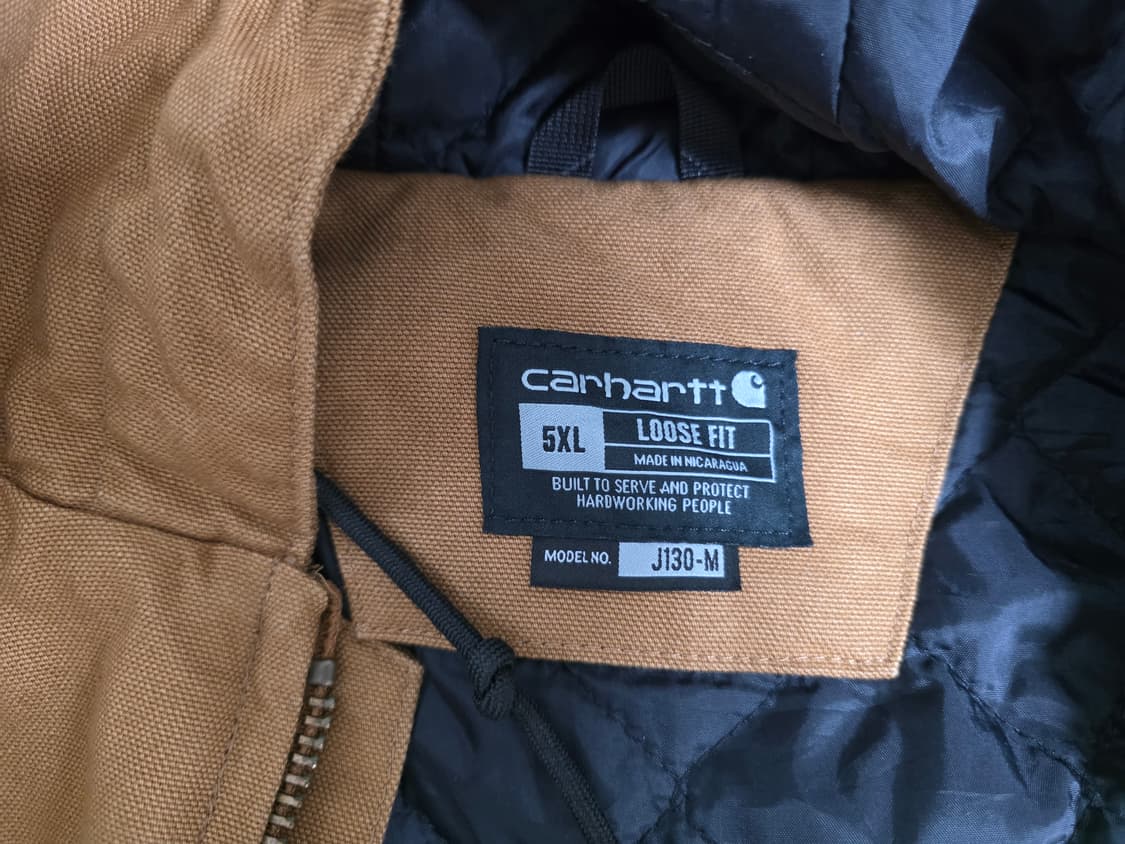 칼하트 후드 워크 자켓 브라운 5XL 상품이미지5