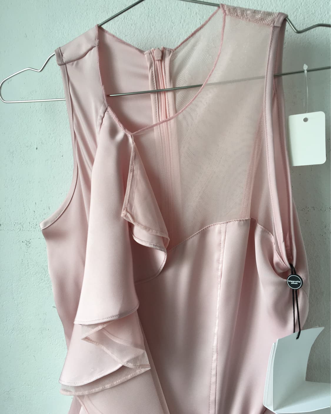 Ruffle drop unbalanced point sleeveless 상품이미지6