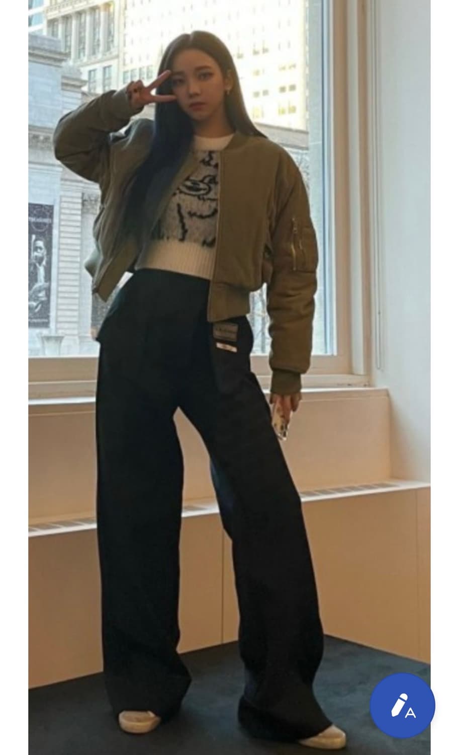 인스턴트펑크 코듀로이 ma1 점퍼 네이비 상품이미지2