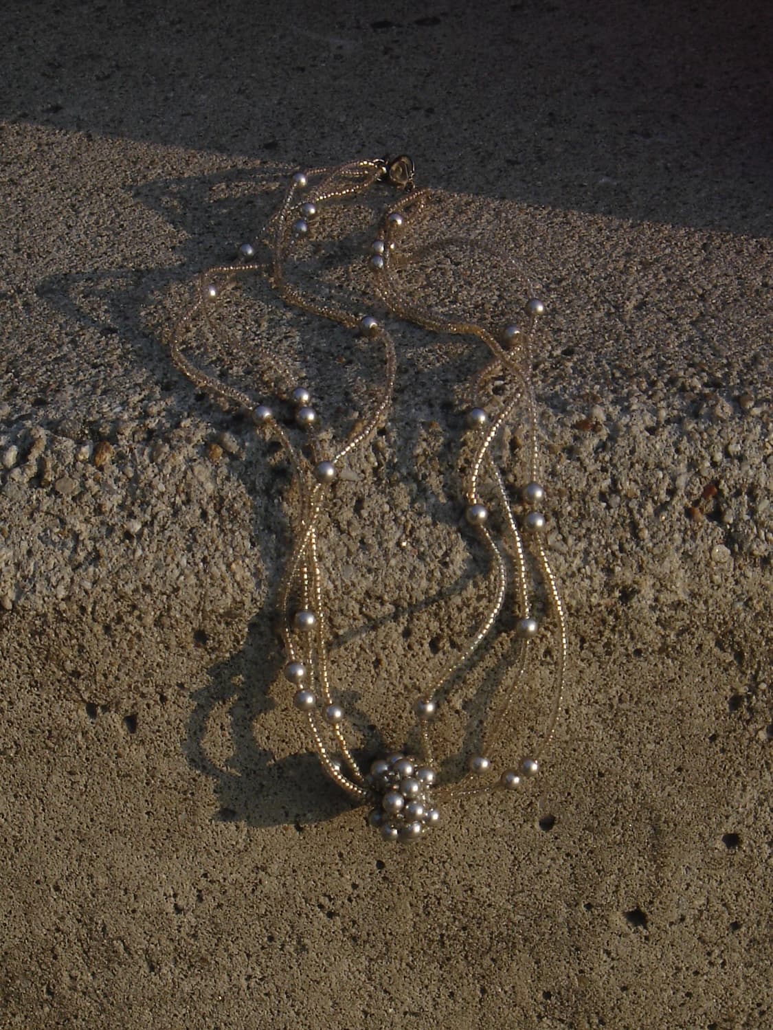 Twinkling Silver Beaded Necklace 상품이미지3